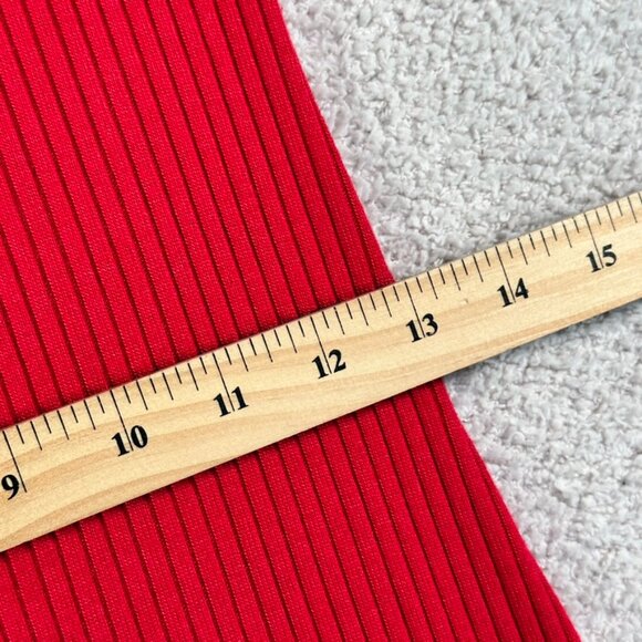Reformation Jeans Ribbed Knit Mini Dress Bodycon Red Comfy Size Small Comfy Soft - Picture 8 of 10